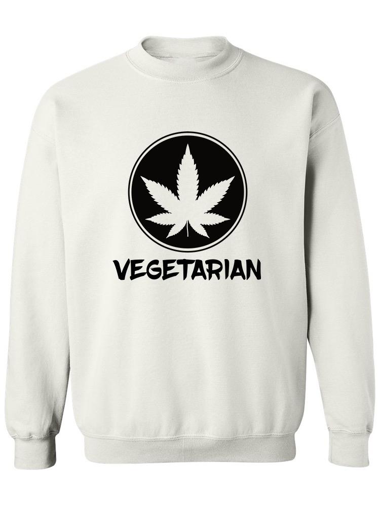 Vegetarian Weed Design Sweatshirt Women's -GoatDeals Designs