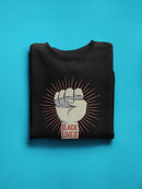 Black Lives Matter With A Fist Sweatshirt Women's -GoatDeals Designs