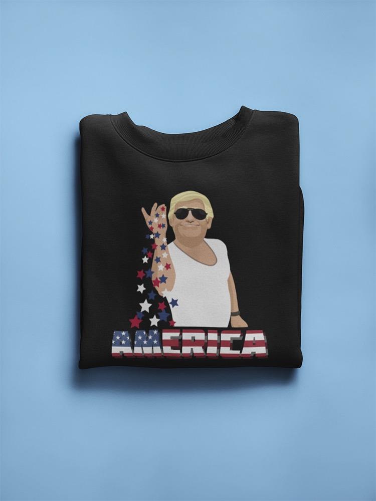 America Trump Design Sweatshirt Men's -GoatDeals Designs