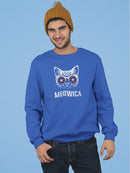 Meowica With Paint Sweatshirt Men's -GoatDeals Designs