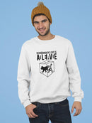 The Schrodinger's Cat Is... Sweatshirt Men's -GoatDeals Designs