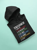 The List For My Perfect Day! Hoodie Men's -GoatDeals Designs