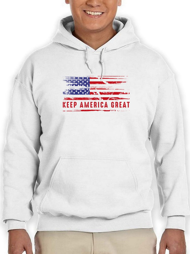Keep America Great, Us Flag Hoodie Men's -GoatDeals Designs