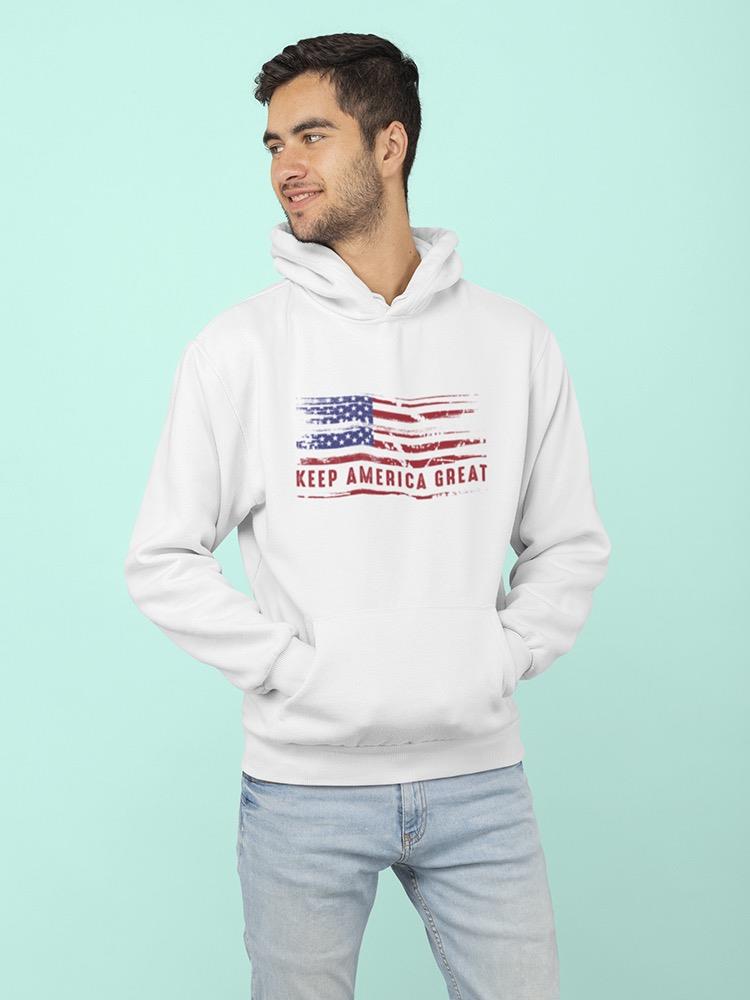 Keep America Great, Us Flag Hoodie Men's -GoatDeals Designs