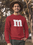 White Letter M Sweatshirt Men's -GoatDeals Designs