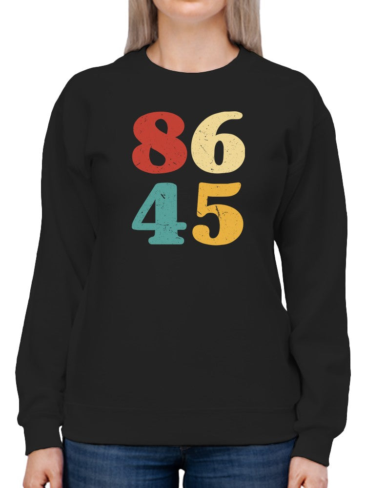 8645 Colored Numbers Sweatshirt Women's -GoatDeals Designs