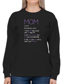 Funny Definition Of Mom Sweatshirt Women's -GoatDeals Designs