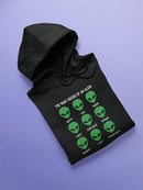 The Many Moods Of An Alien Hoodie Men's -GoatDeals Designs