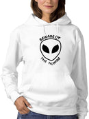 Beware Of The Humans Quote Hoodie Women's -GoatDeals Designs