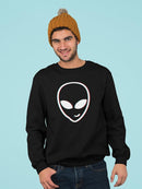 Smiling Alien Head Sweatshirt Men's -GoatDeals Designs