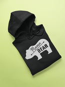 Mama Bear White Drawing Hoodie Women's -GoatDeals Designs