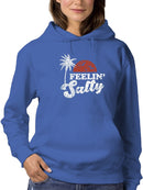Feeling Salty Chalk Style Hoodie Women's -GoatDeals Designs