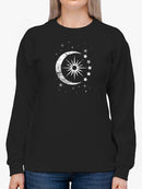 Celestial Bodies At Night Sweatshirt Women's -GoatDeals Designs