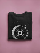 Celestial Bodies At Night Sweatshirt Women's -GoatDeals Designs