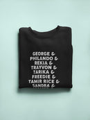 Blm Say Their Names Slogan Sweatshirt Men's -GoatDeals Designs