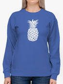 White Pineapple Sweatshirt Women's -GoatDeals Designs