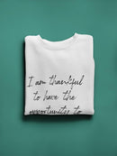 Thankful For My Dreams Sweatshirt Men's -GoatDeals Designs