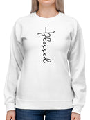 Blessed Text Sweatshirt Women's -GoatDeals Designs