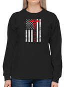 Usa Flag Health  Sweatshirt Women's -GoatDeals Designs