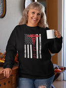 Usa Flag Health  Sweatshirt Women's -GoatDeals Designs