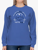 Save Your Butt Funny Quote Sweatshirt Women's -GoatDeals Designs