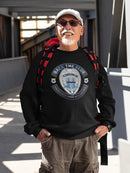 Back The Blue Slogan Sweatshirt Men's -GoatDeals Designs