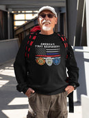 First Responders Slogan Sweatshirt Men's -GoatDeals Designs