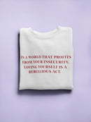 Rebellious Act Women's Sweatshirt