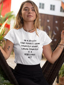 Rebellious Act. Women's T-shirt