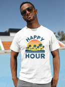 Happy Hour Palms Tee Men's -SmartPrintsInk Designs