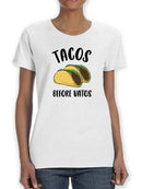 Tacos Before Vatos Spanish Quote T-shirt Women's -SmartPrintsInk Designs