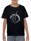 Save The Narwhals T-shirt -SmartPrintsInk Designs