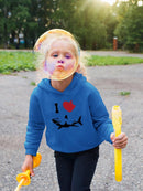 I Love Sharks Hoodie -SmartPrintsInk Designs