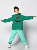 I Love Sharks Hoodie -SmartPrintsInk Designs