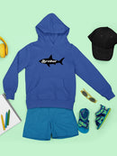 Shark, Brother Lettering Hoodie -SmartPrintsInk Designs