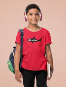Shark, Brother Lettering T-shirt -SmartPrintsInk Designs