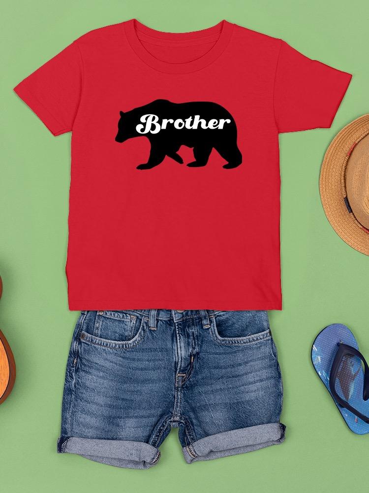 Bear, Brother Lettering T-shirt -SmartPrintsInk Designs