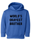 World's Okayest Brother Hoodie -SmartPrintsInk Designs