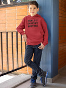 World's Okayest Brother Hoodie -SmartPrintsInk Designs