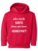 Who Needs Santa? Hoodie -SmartPrintsInk Designs