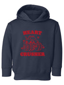 Heart Crusher Hoodie -SmartPrintsInk Designs