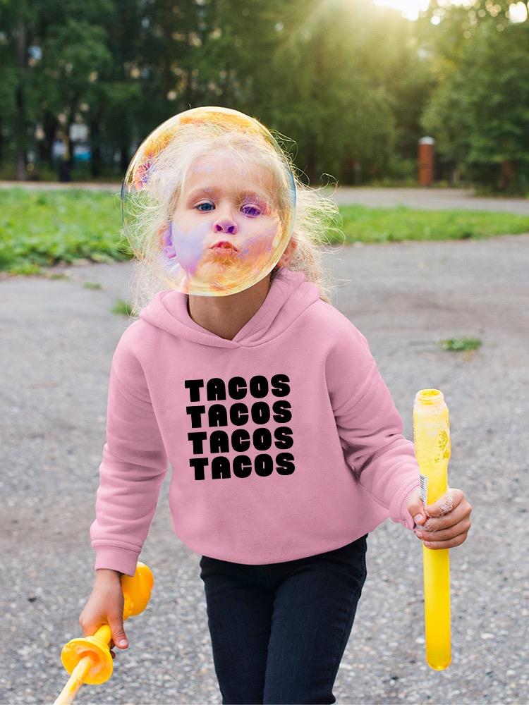 Women's Hoodie Dress - My Love Language Is Tacos (White Logo) main image 0