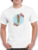 Hawaiian Woman With Ukelele T-shirt -SmartPrintsInk Designs