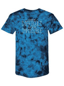 Difficult, Never Impossible T-shirt -SmartPrintsInk Designs