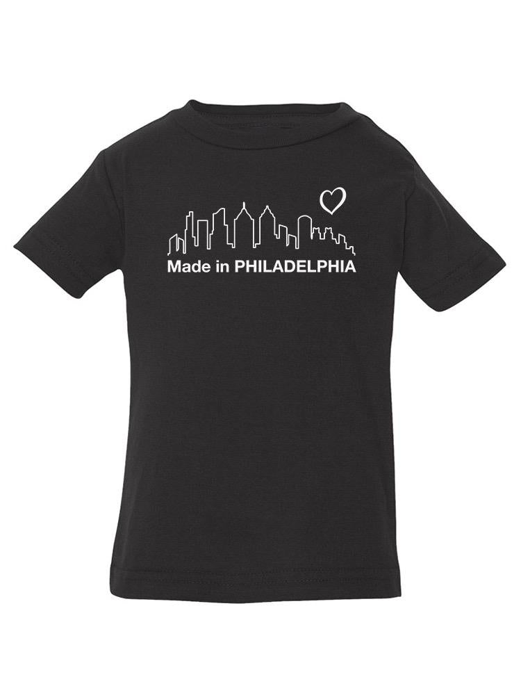 Made In Philadelphia Landscape T-shirt -SmartPrintsInk Designs