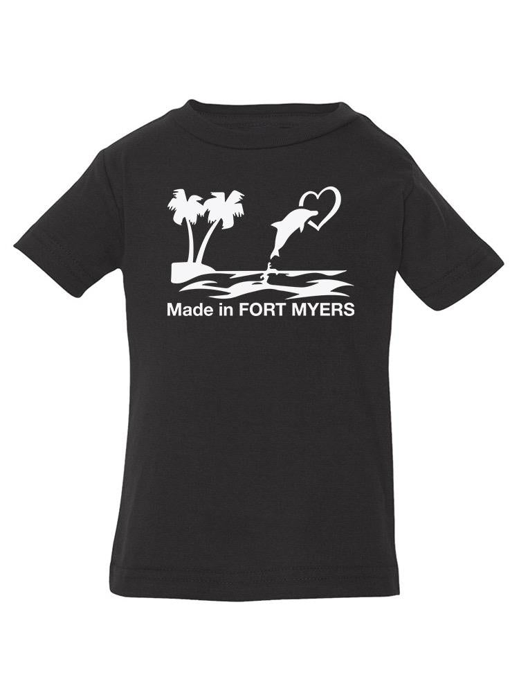 Made In Fort Myers Dolphin T-shirt -SmartPrintsInk Designs
