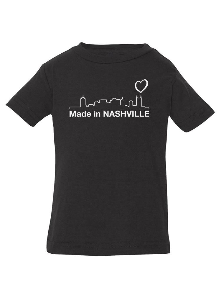 Made In Nashville Landscape T-shirt -SmartPrintsInk Designs