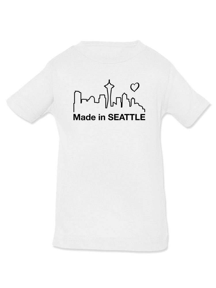 Made In Seattle Landscape. T-shirt -SmartPrintsInk Designs