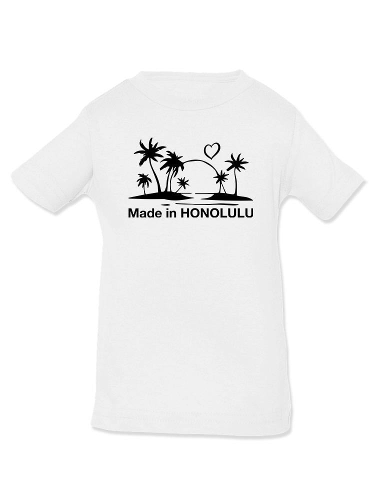 Made In Honolulu, Beach T-shirt -SmartPrintsInk Designs