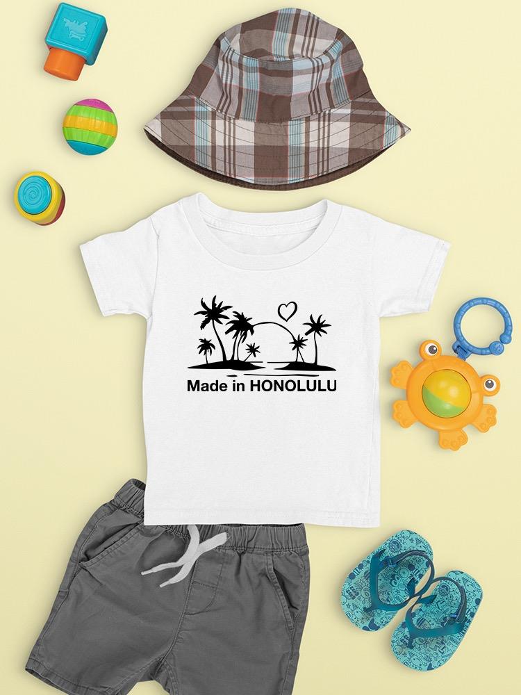 Made In Honolulu, Beach T-shirt -SmartPrintsInk Designs